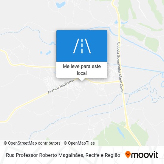 Rua Professor Roberto Magalhães mapa