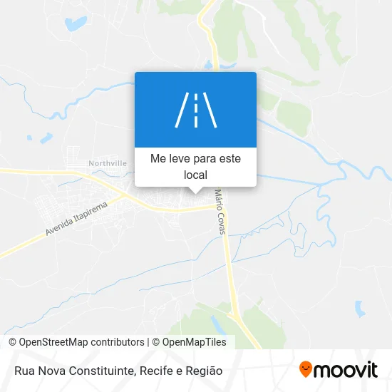 Rua Nova Constituinte mapa