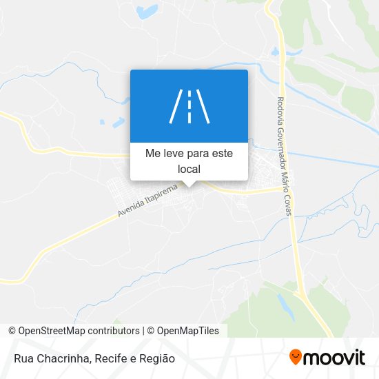 Rua Chacrinha mapa