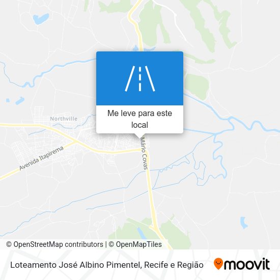 Loteamento José Albino Pimentel mapa