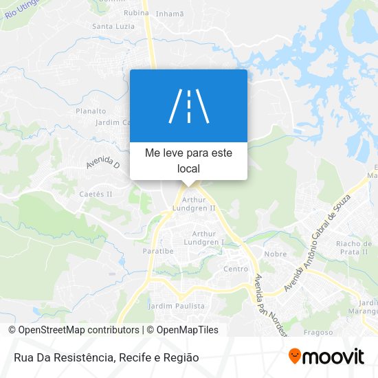 Rua Da Resistência mapa