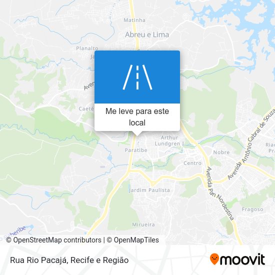 Rua Rio Pacajá mapa