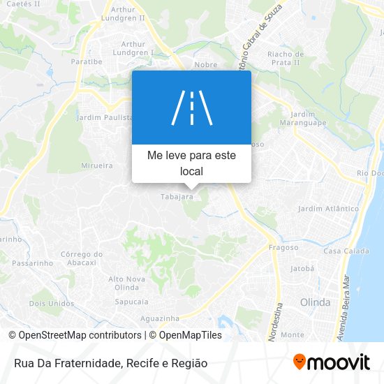 Rua Da Fraternidade mapa