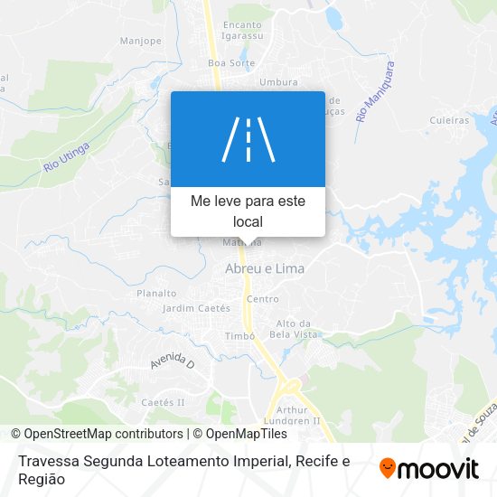Travessa Segunda Loteamento Imperial mapa