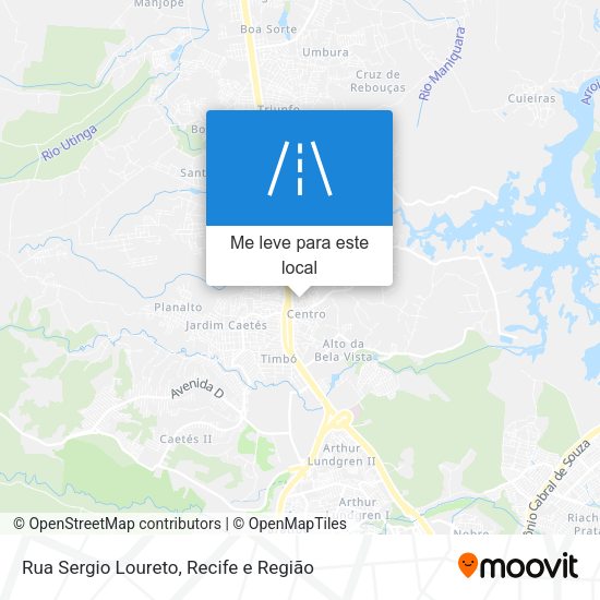 Rua Sergio Loureto mapa