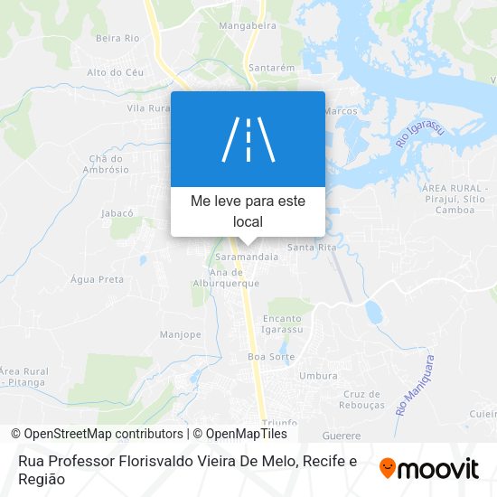 Rua Professor Florisvaldo Vieira De Melo mapa