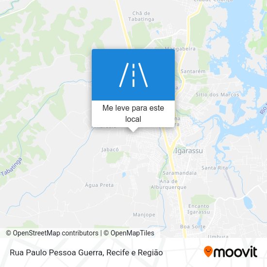 Rua Paulo Pessoa Guerra mapa