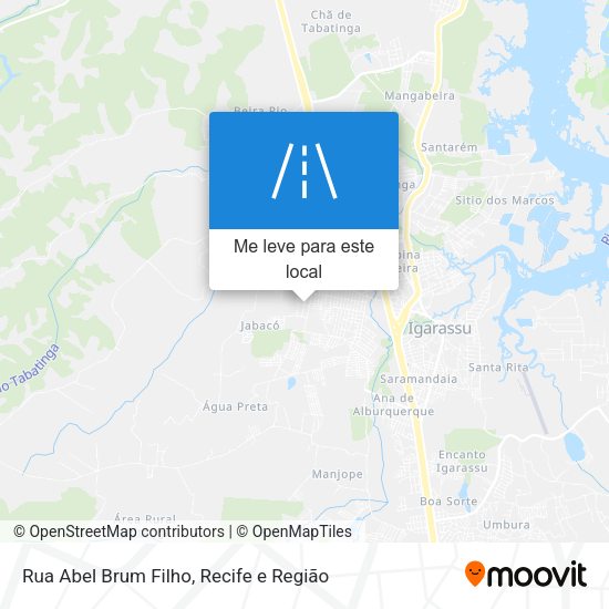 Rua Abel Brum Filho mapa