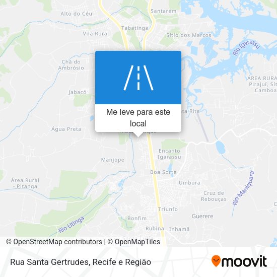 Rua Santa Gertrudes mapa