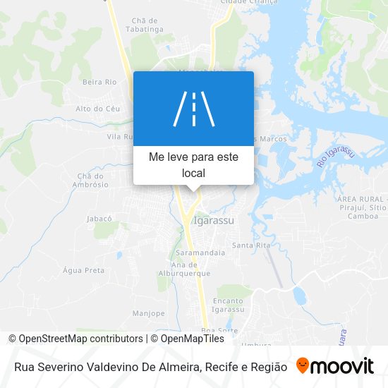 Rua Severino Valdevino De Almeira mapa