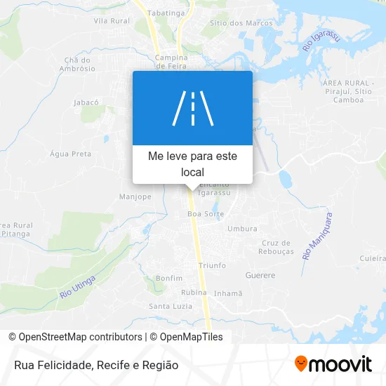 Rua Felicidade mapa