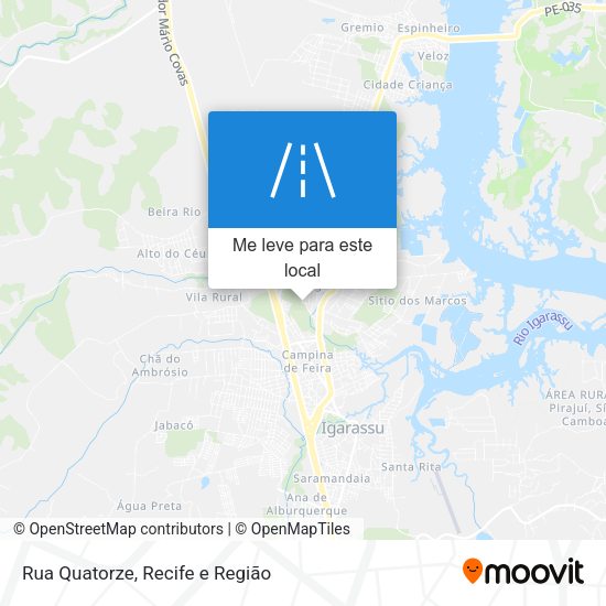Rua Quatorze mapa
