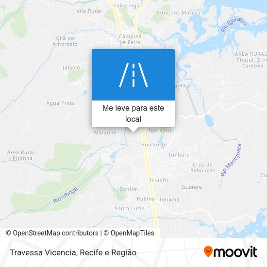 Travessa Vicencia mapa