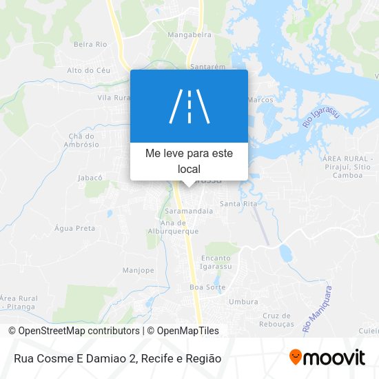 Rua Cosme E Damiao 2 mapa
