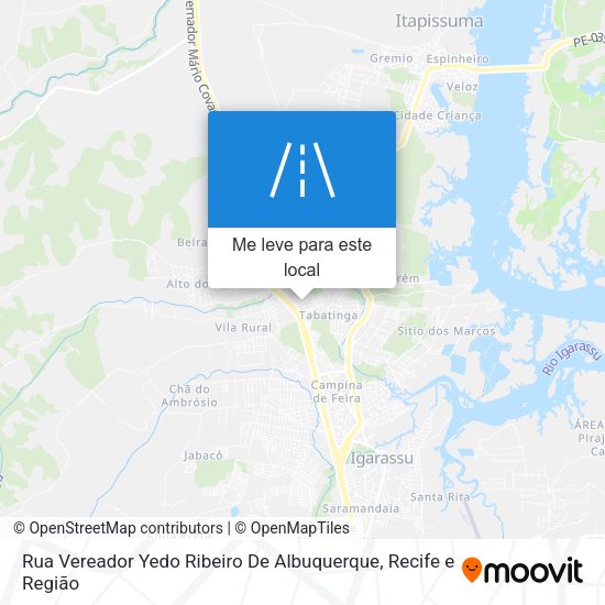 Rua Vereador Yedo Ribeiro De Albuquerque mapa