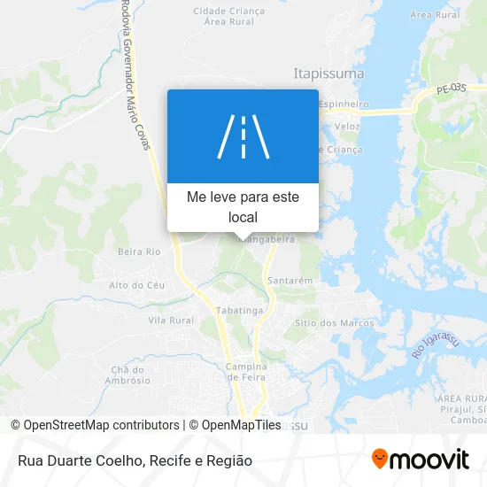 Rua Duarte Coelho mapa