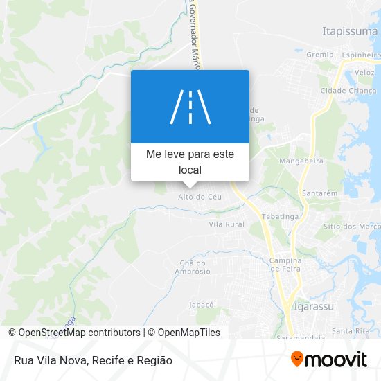 Rua Vila Nova mapa