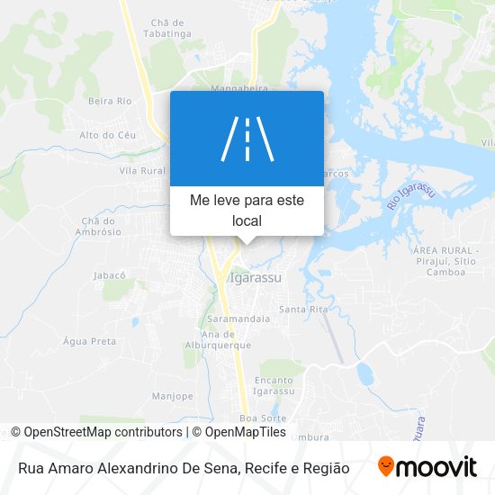 Rua Amaro Alexandrino De Sena mapa
