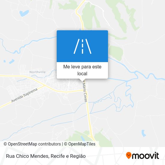 Rua Chico Mendes mapa