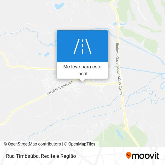 Rua Timbaúba mapa