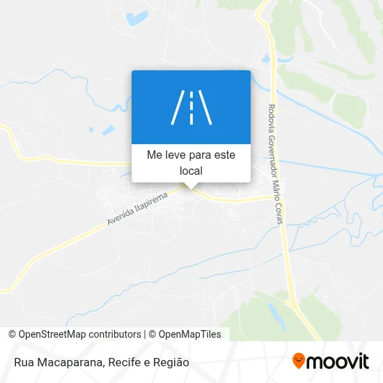 Rua Macaparana mapa