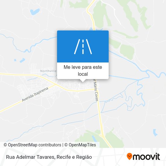Rua Adelmar Tavares mapa