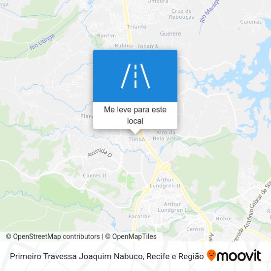 Primeiro Travessa Joaquim Nabuco mapa