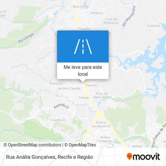Rua Anália Gonçalves mapa