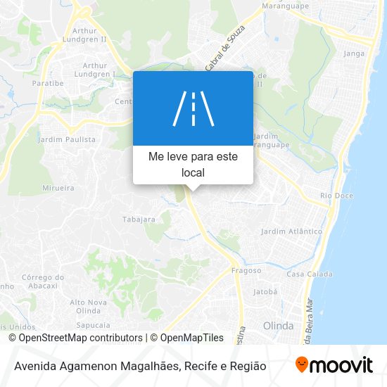 Avenida Agamenon Magalhães mapa
