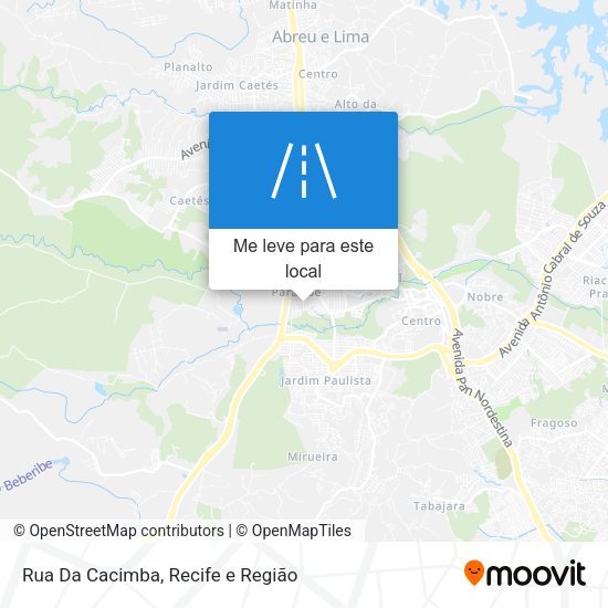 Rua Da Cacimba mapa