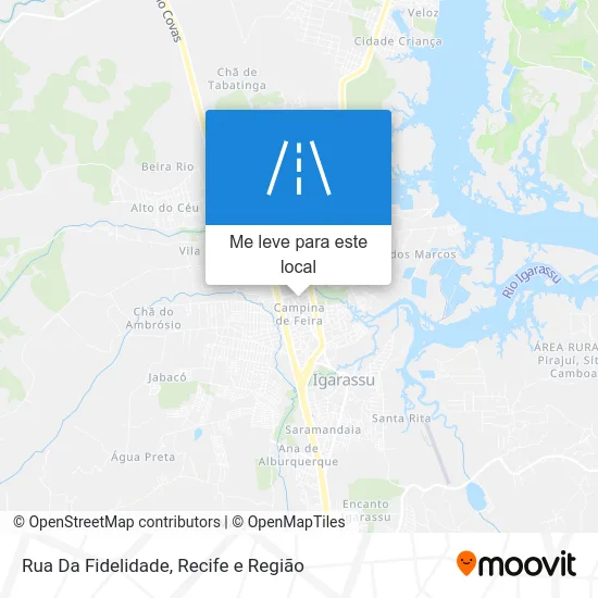 Rua Da Fidelidade mapa