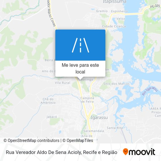 Rua Vereador Aldo De Sena Acioly mapa