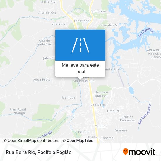 Rua Beira Rio mapa