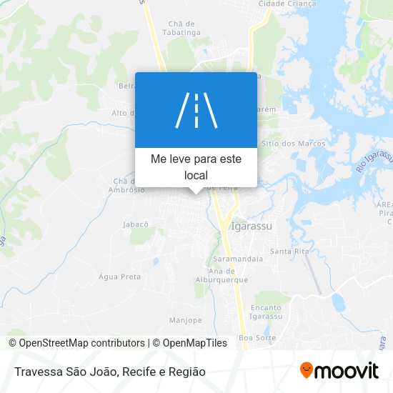 Travessa São João mapa