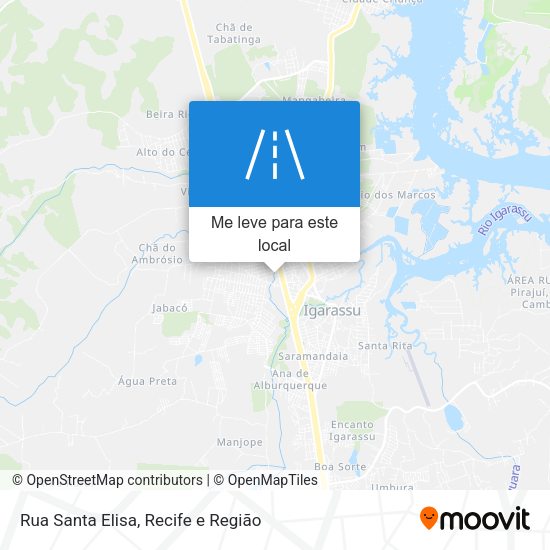 Rua Santa Elisa mapa