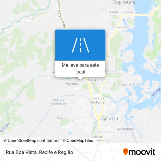 Rua Boa Vista mapa