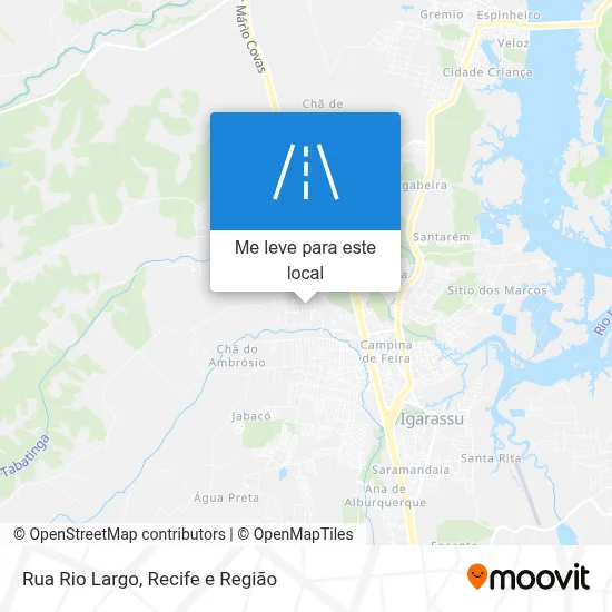 Rua Rio Largo mapa