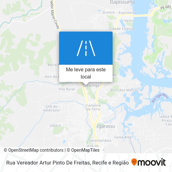 Rua Vereador Artur Pinto De Freitas mapa