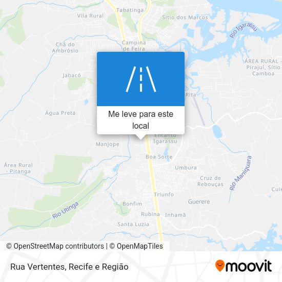 Rua Vertentes mapa