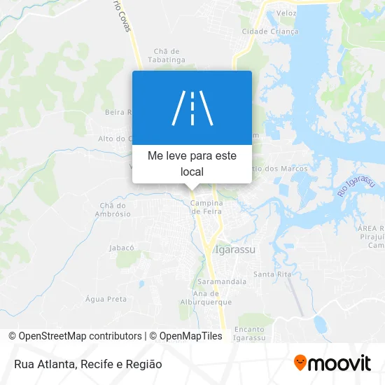 Rua Atlanta mapa