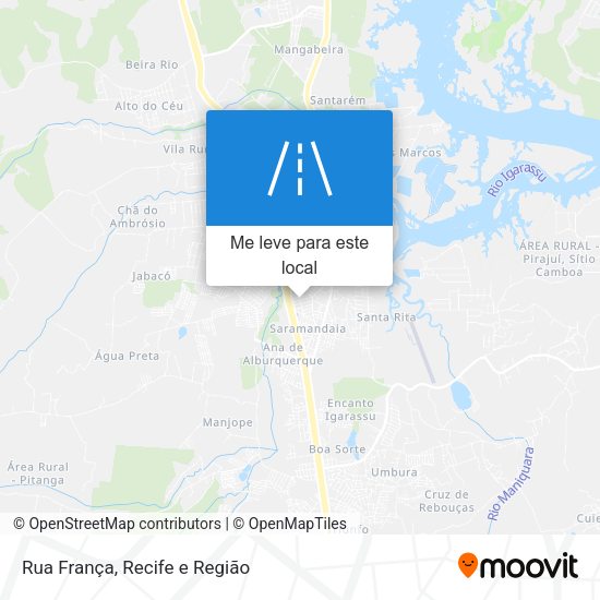 Rua França mapa