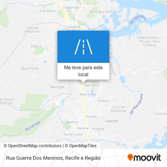 Rua Guerra Dos Meninos mapa
