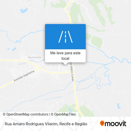 Rua Amaro Rodrigues Vilarim mapa