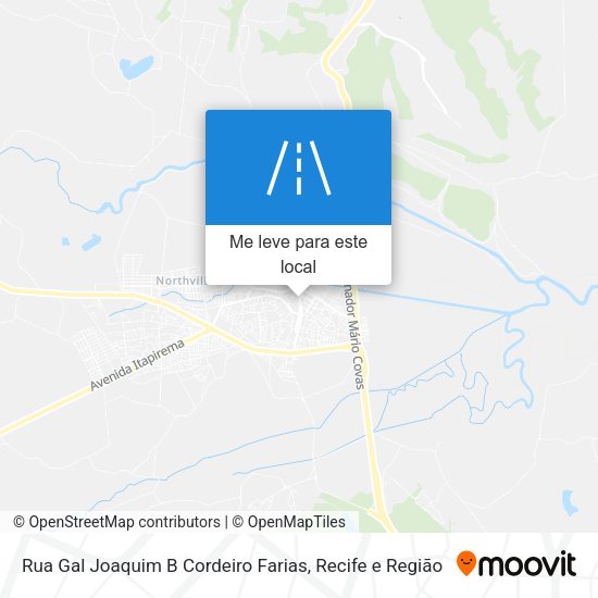 Rua Gal Joaquim B Cordeiro Farias mapa
