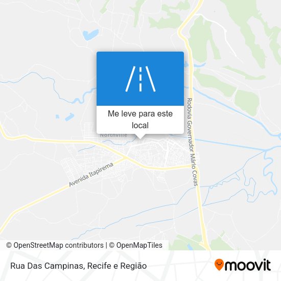 Rua Das Campinas mapa