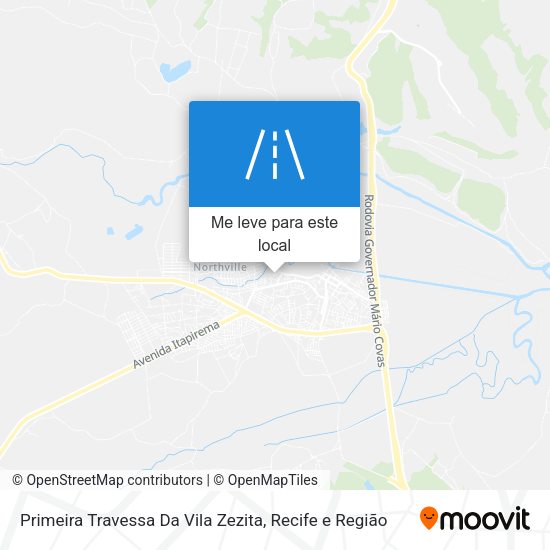 Primeira Travessa Da Vila Zezita mapa