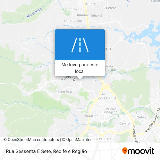 Rua Sessenta E Sete mapa