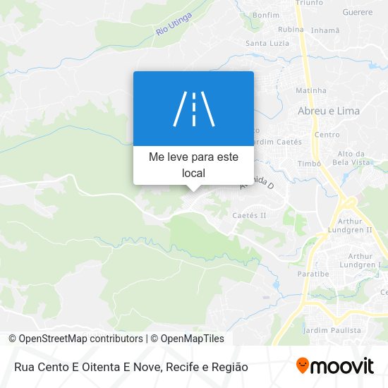 Rua Cento E Oitenta E Nove mapa
