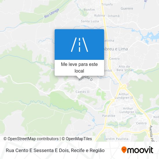 Rua Cento E Sessenta E Dois mapa