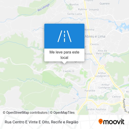 Rua Centro E Vinte E Oito mapa